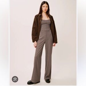 Reformation Faye plaid pant